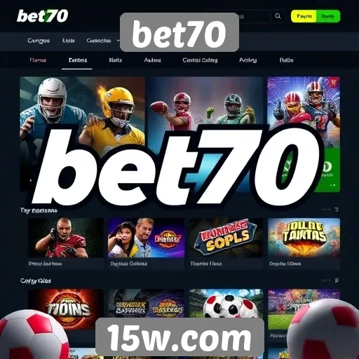 Site Bet70 amplia catálogo de jogos disponíveis